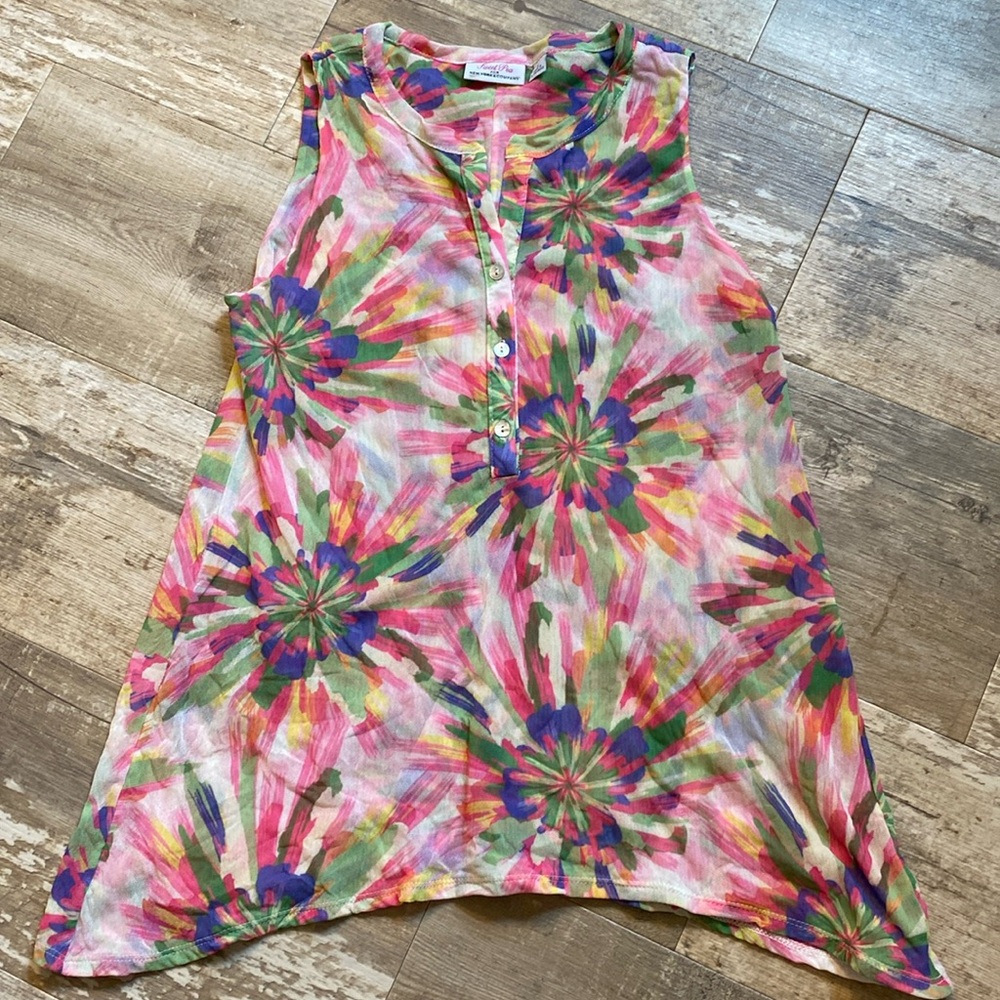 Sweet Pea Muticolored Sleeveless Top